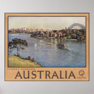 Australien Sydney Harbor Poster