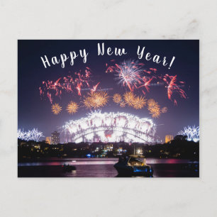 Australien Sydney Harbour Bridge Eldshow NYE Vykort