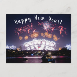 Australien Sydney Harbour Bridge Fireworks NYE Helg Vykort