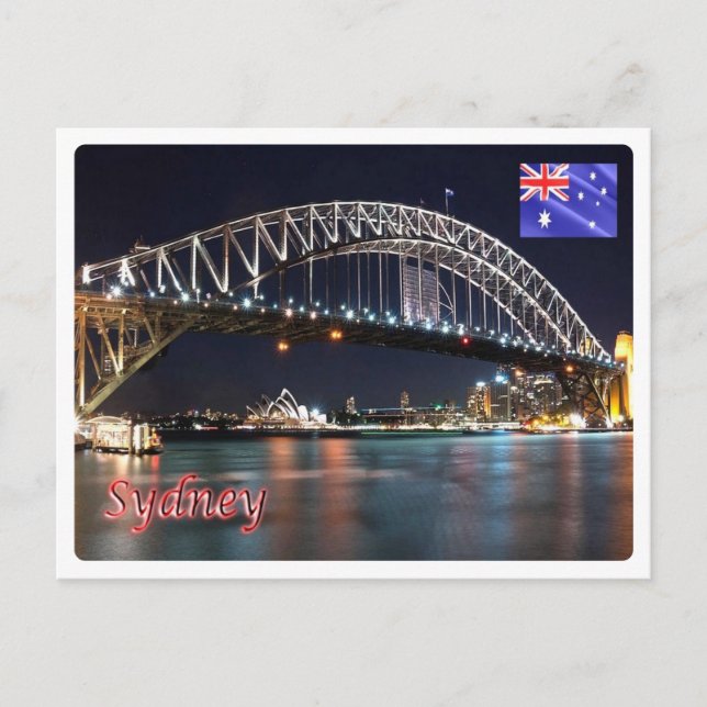 Australien - Sydney - Milsons Point Wharf Vykort (Framsida)