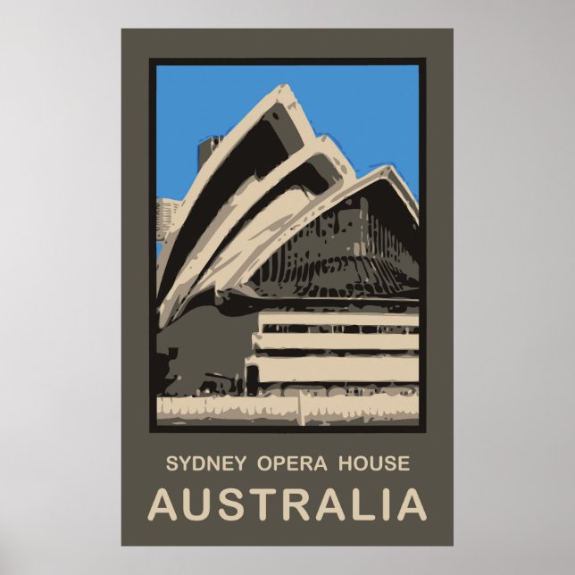 Australien Sydney Opera House Poster (Framsidan)