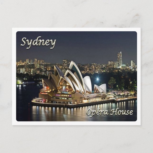 Australien - Sydney - Opera House - Vykort (Framsida)