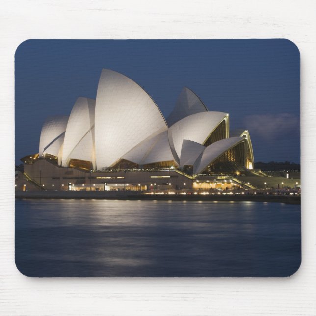 Australien, Sydney. Operahuset på natten på Musmatta (Framsidan)