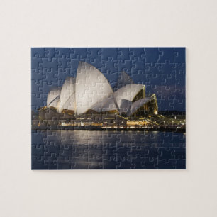 Australien, Sydney. Operahuset på natten på Pussel