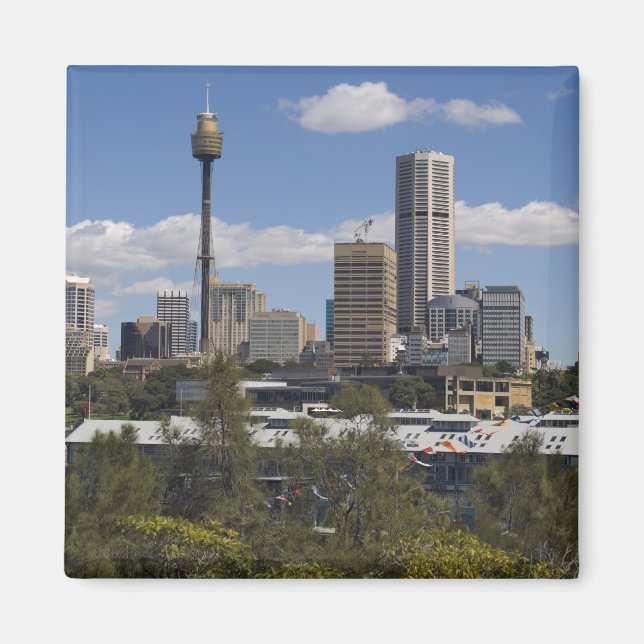 Australien, Sydney, Potts Point. Sydney Skyline. Magnet (Framsidan)