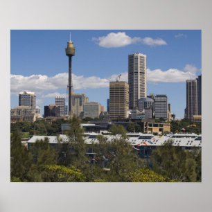 Australien, Sydney, Potts Point. Sydney Skyline. Poster