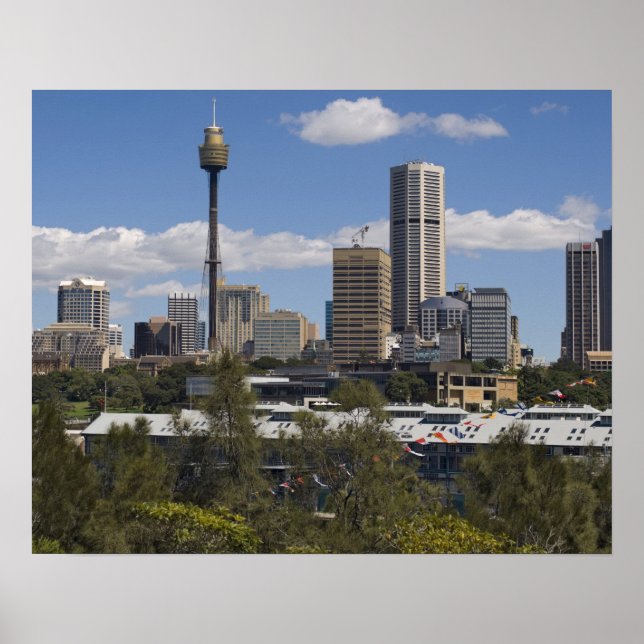 Australien, Sydney, Potts Point. Sydney Skyline. Poster (Framsidan)