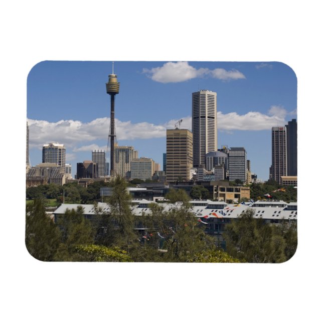 Australien, Sydney, Potts Point. Sydneys skyline. Magnet (Horisontell)
