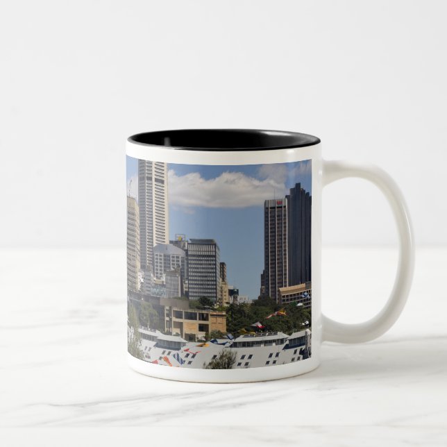 Australien, Sydney, Potts Point. Sydneys stadssilu Två-Tonad Mugg (Höger)