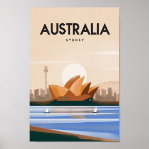 Australien Sydney-reseaffisch Poster