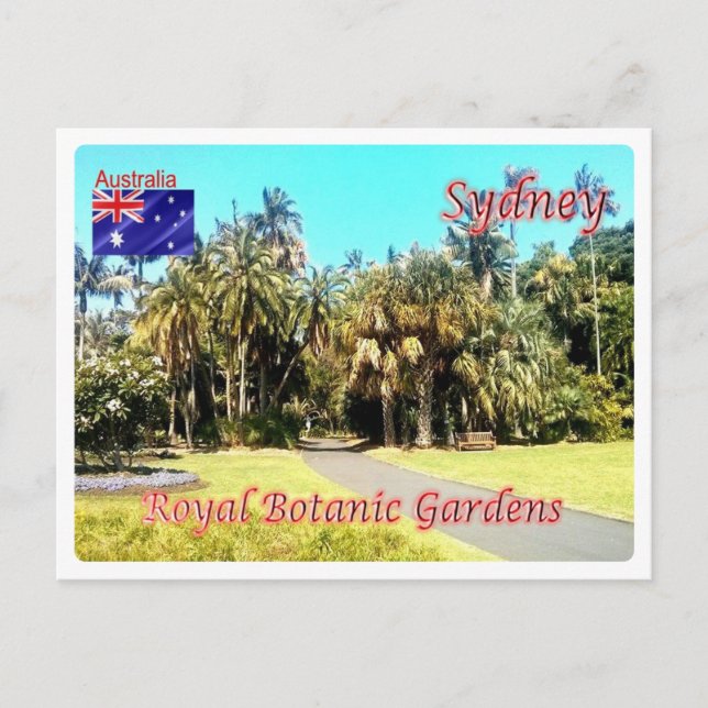 Australien - Sydney - Royalet Botanic Gardens - Vykort (Framsida)