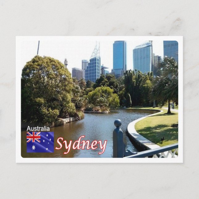 Australien - Sydney - Royalet Botanic Gardens - Vykort (Framsida)