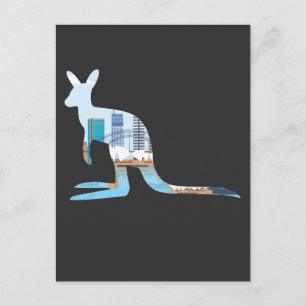 Australien Sydney Skyline Äventyr kangaroo Travel Vykort