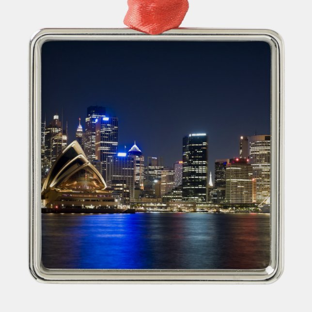 Australien, Sydney. Skyline med opera House Julgransprydnad Metall (Framsidan)