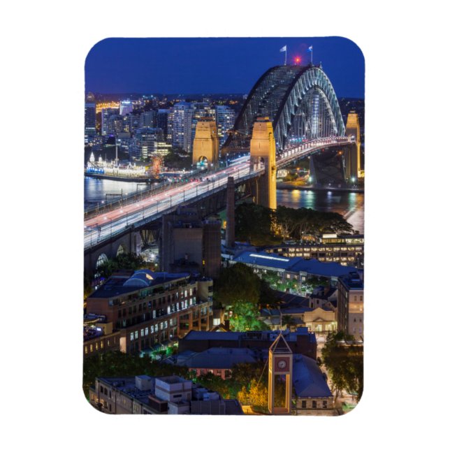 Australien, Sydney, Sten, Sydney Harbor Magnet (Vertikal)
