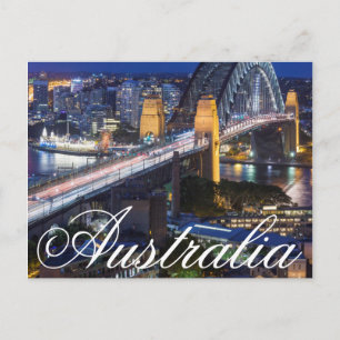 Australien, Sydney, Sten, Sydney Harbor Vykort
