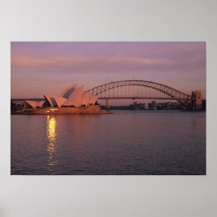 Australien, Sydney, Sydney Opera House byggd Poster