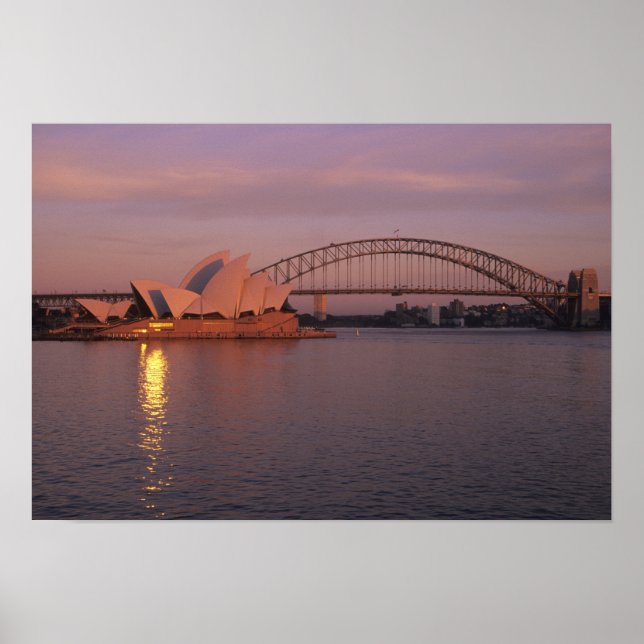 Australien, Sydney, Sydney Opera House byggd Poster (Framsidan)