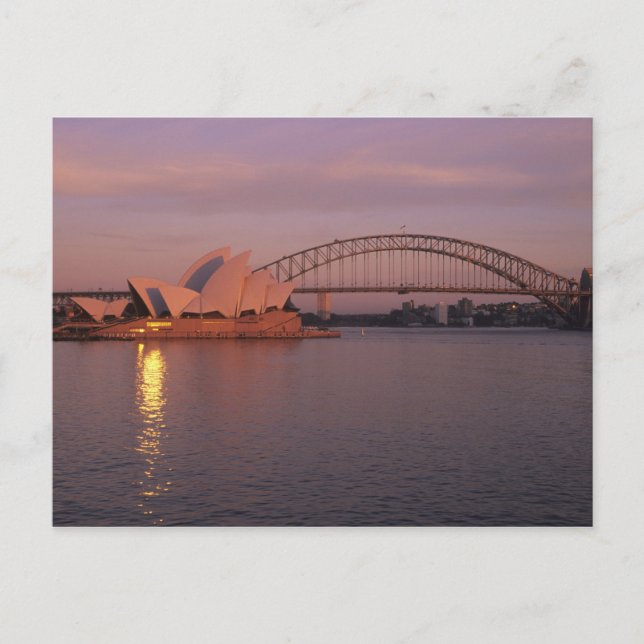 Australien, Sydney, Sydney Opera House byggd Vykort (Framsida)