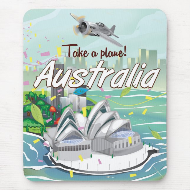 Australien Sydney vintage reseskylt Musmatta (Framsidan)