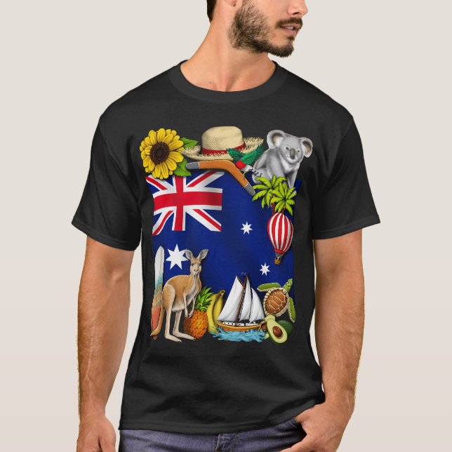 Australien T Shirt (Framsida)