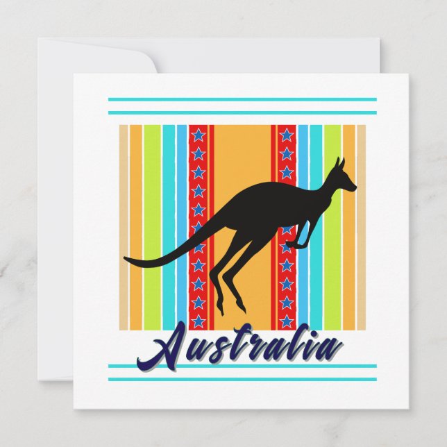 Australien Tack Kort (Framsida)