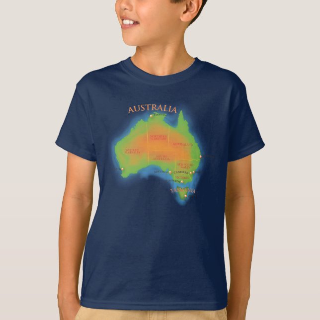 Australien Tee Shirt (Framsida)
