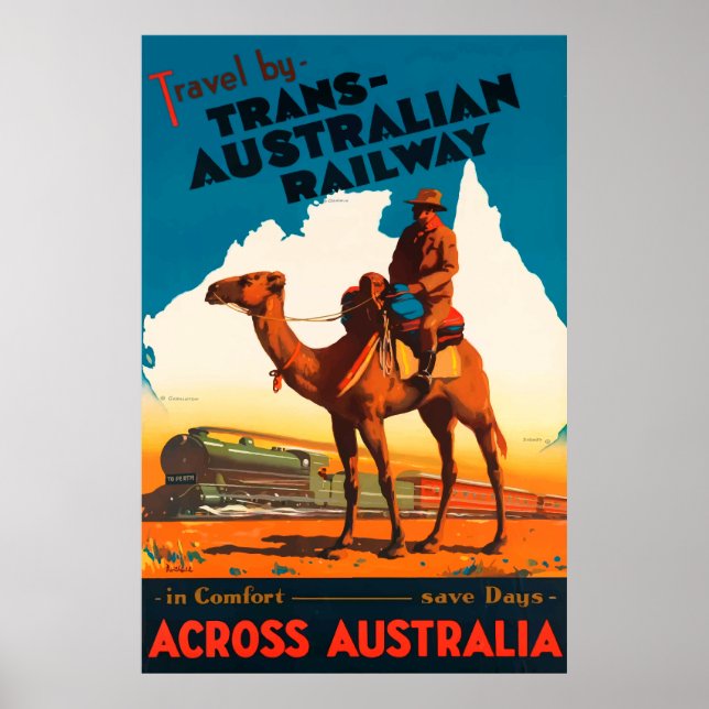Australien Travel Poster (Framsidan)