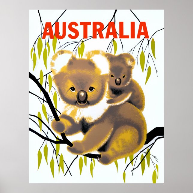 Australien Travel Poster (Framsidan)