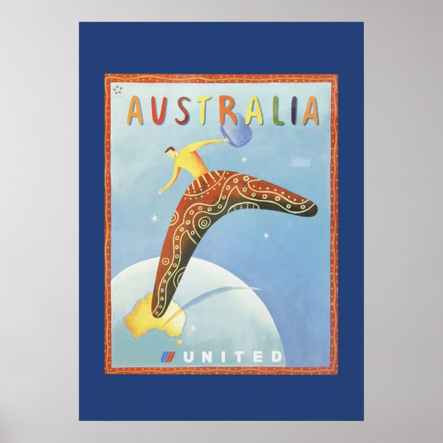 Australien Travel Poster (Framsidan)