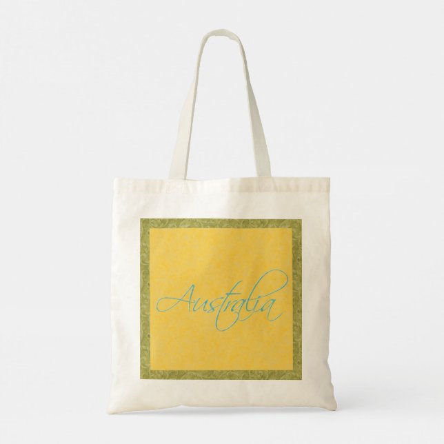 Australien:Travel Tote Bag Tygkasse (Baksida)