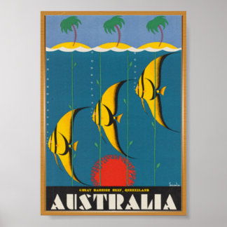 Australien Travel Vintage affisch