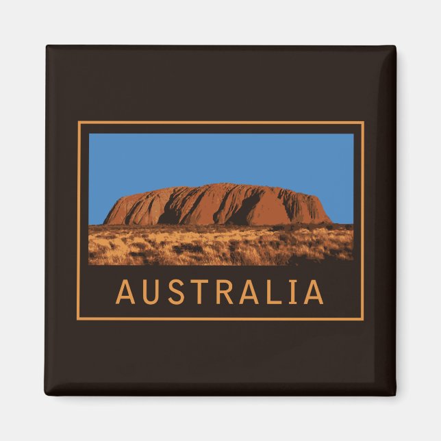 Australien Uluru Magnet (Framsidan)