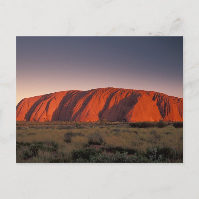 Australien, Uluru nationalpark. Uluru eller Vykort (Framsida)