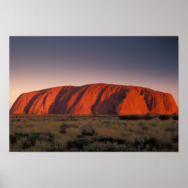 Australien, Uluru nationalpark. Uluru Poster (Framsidan)