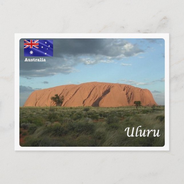 Australien - Uluru - Vykort (Framsida)