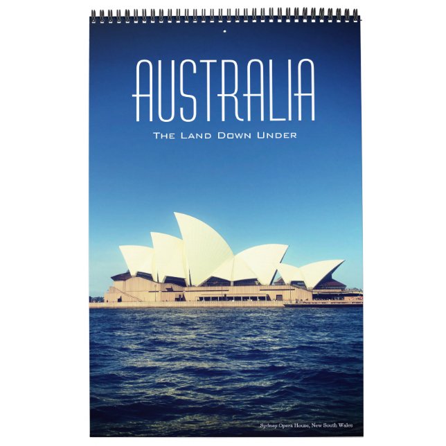 Australien under 2026 (med platser) kalender (Omslag)