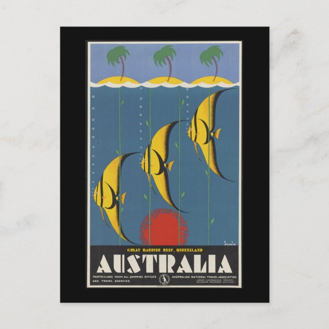 Australien, Underbar Barrier Reef Queensland Vykort (Framsida)