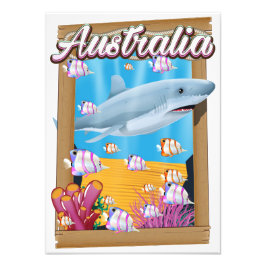 Australien Underwater sharms reseaffisch Fototryck