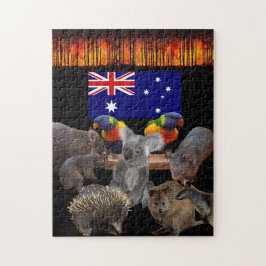 Australien utrotningshotade djur pussel