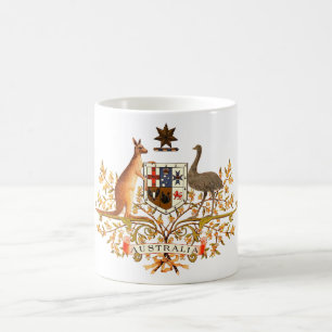 Australien vapensköld kaffemugg