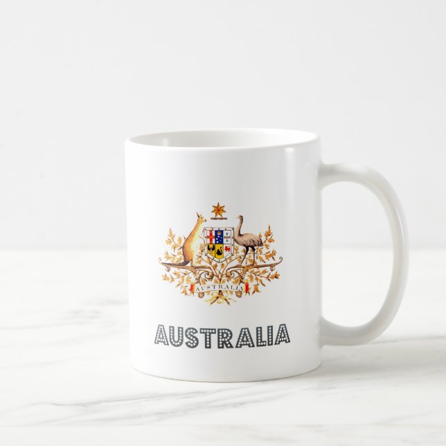 Australien vapensköld kaffemugg (Höger)