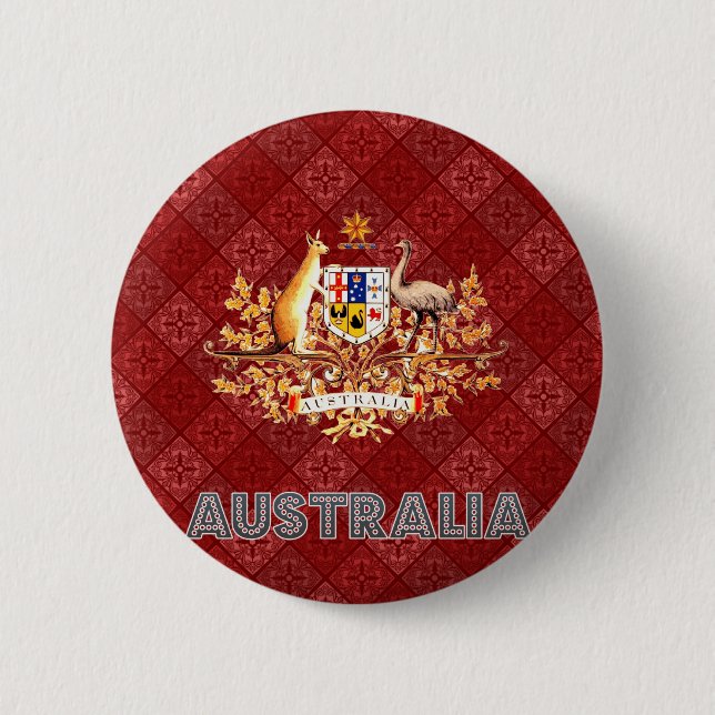 Australien vapensköld knapp (Framsida)