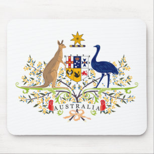 Australien vapensköld Mousepad Musmatta