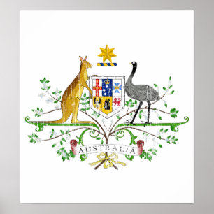 Australien vapensköld poster
