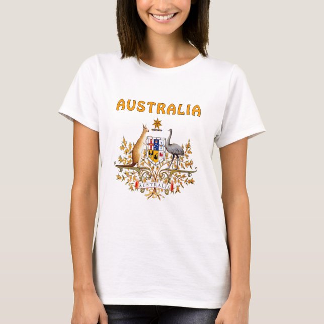 Australien vapensköld tee (Framsida)