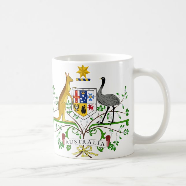 Australien vapensköldmugg kaffemugg (Höger)