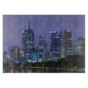 Australien, Victoria, Melbourne, siluett längs med