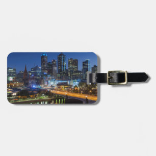 Australien, Victoria, Melbourne, siluett med Bagagebricka