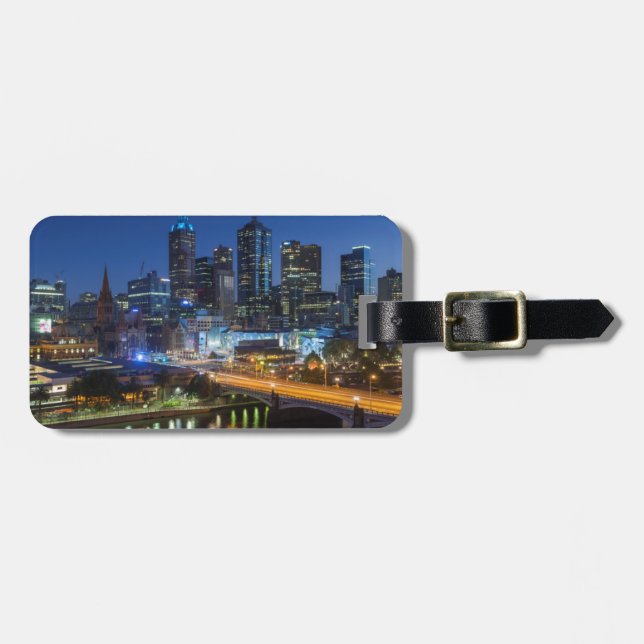 Australien, Victoria, Melbourne, siluett med Bagagebricka (Horisontell Framsida)